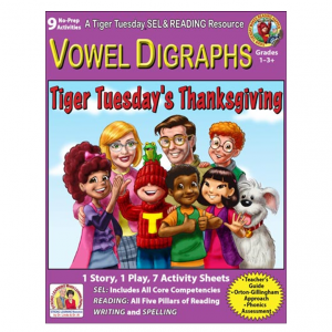 6036D - Vowel Digraphs 9 Thanksgiving Story COVER 500H 60
