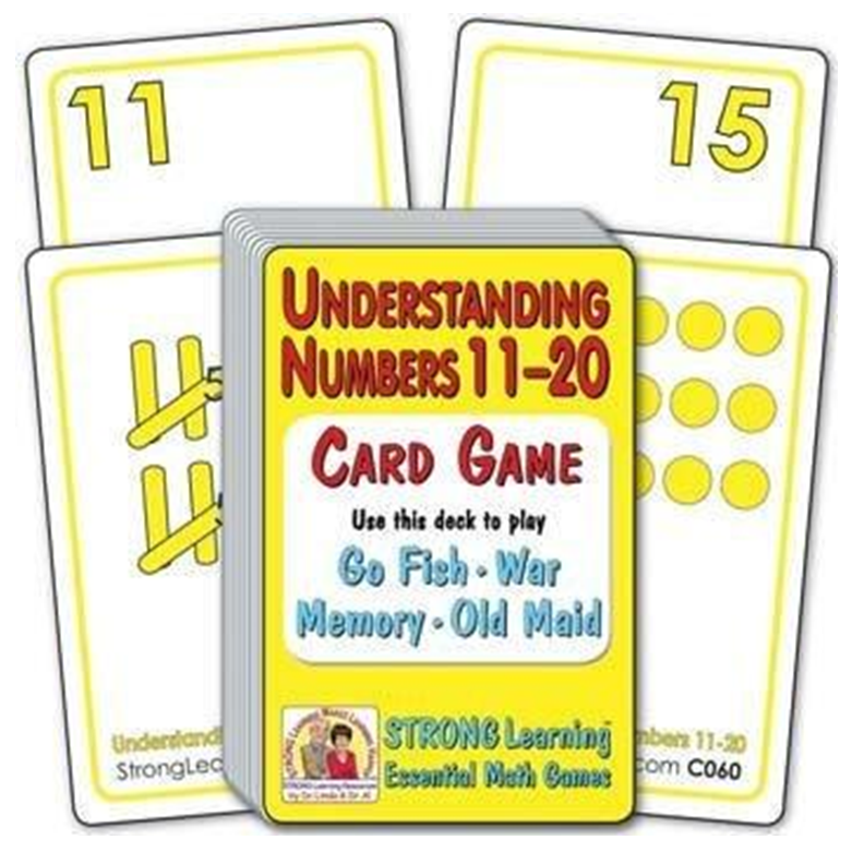 Understanding Numbers 11 20 SuperDeck Card Game C060 Strong Learning 