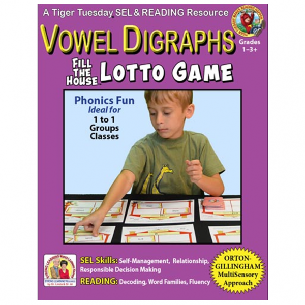 L603D Vowel Digraphs LOTTO GAME - COVER 500H 60