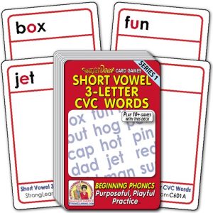Short Vowel 3-letter CVC SuperDeck Card Game C601A
