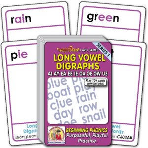 Long Vowel Digraph Words SuperDeck Card Game C603AB