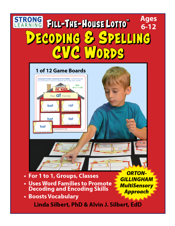 Decoding & Spelling - Fill the House Lotto CVC Words L601A - Image 2