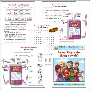 LONG VOWEL DIGRAPH WORDS - Phoneme Combo-Pack - P603AB