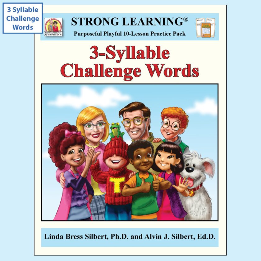 3 SYLLABLE CHALLENGE WORDS - Practice Pack - T131