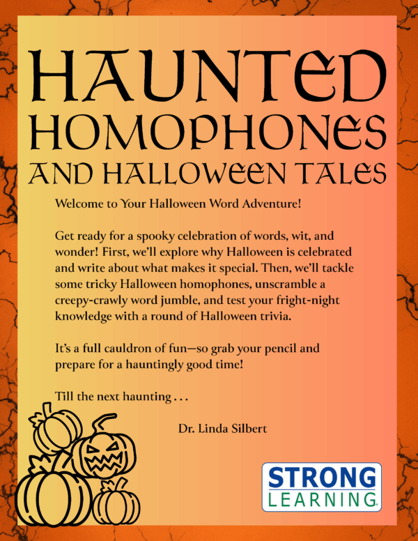 Halloween Reading & Writing Activities: Homophones, Word Games & Trivia Quiz - Image 2