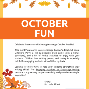 October Classroom Freebie: Poetry, Trivia, Writing Prompt, Fall Activities