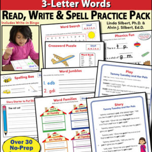 CVC Word Practice Pack - No Prep Phonics Activities K–2 | Science of Reading T601A
